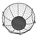 UPKOCH Metalowy kosz na owoce, czarny, koszyk na pieczywo, kosz na warzywa, kosz druciany, żelazny, metalowy kosz do kuchni, owoców, artykułów spożywczych, 20 x 20 cm