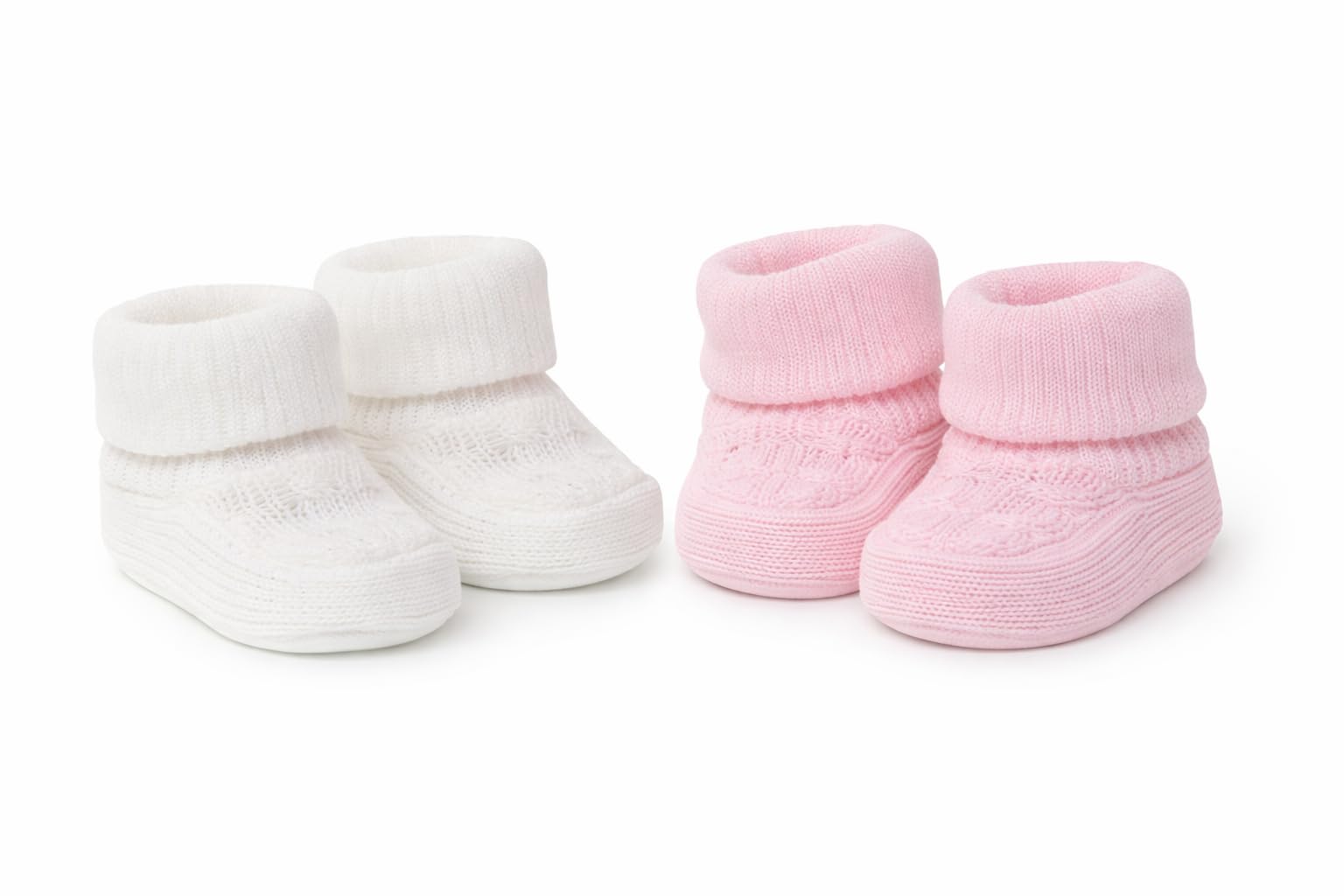SOHOBABY Lot de 2 paires de chaussons pour bébé de style espagnol - Doux, chaud et sûr pour nouveau-né garçon et fille - 3