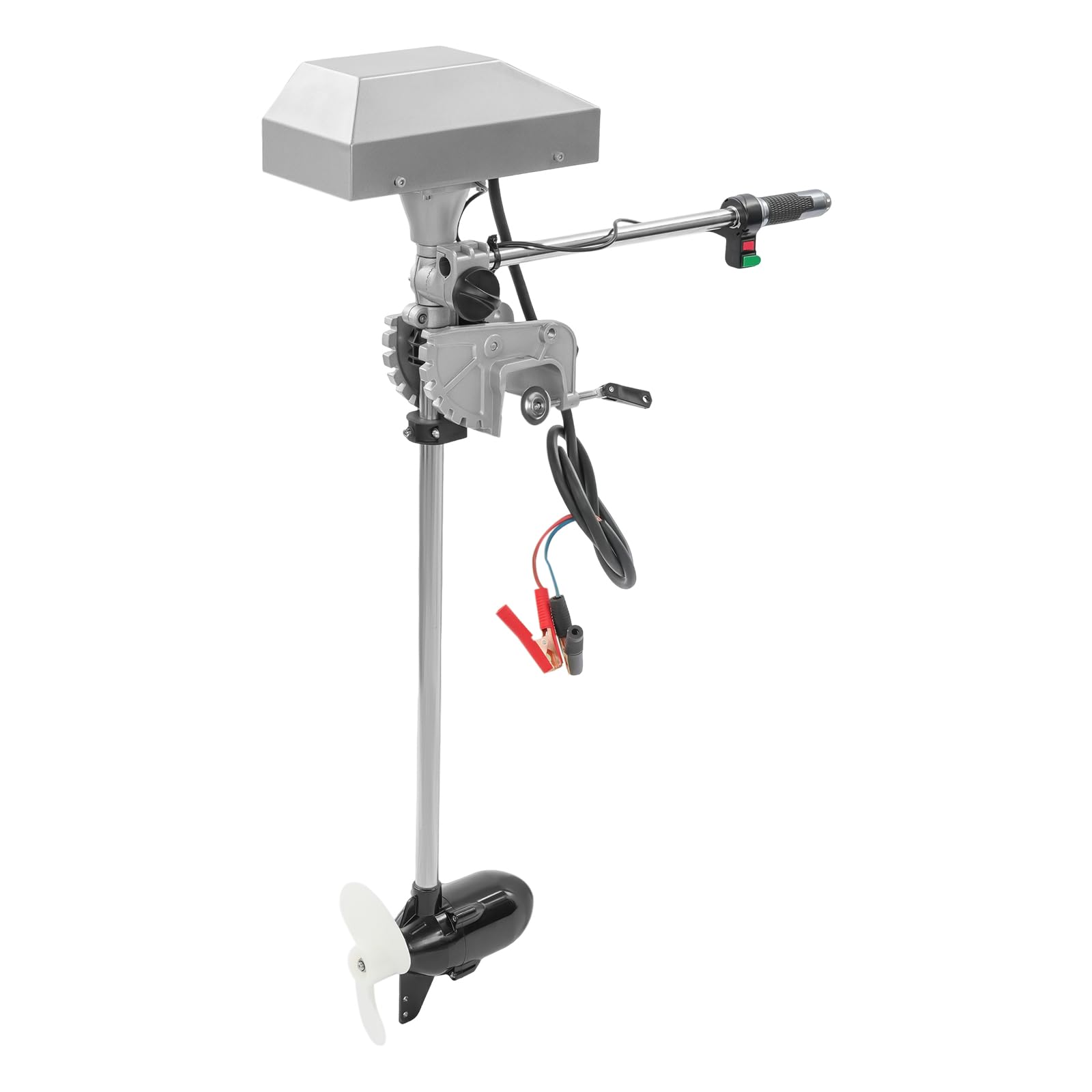 Genérico Motor fueraborda eléctrico 1500W, 12V/24V, sin escobillas, Velocidad máxima 4200rpm, Pantalla LED, Velocidad Variable, Marcha adelante/atrás, para Barcos de Pesca
