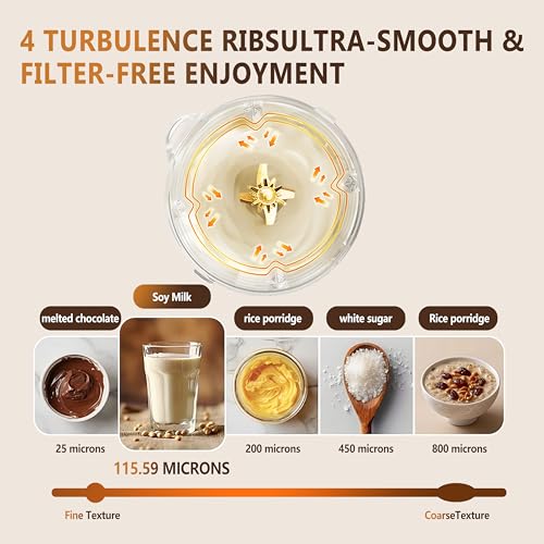 Image of 5.0 New Upgraded Nut Milk Maker Machine 10 in 1 nut Milk Maker【NO.1German High-Efficiency Brushless Motor】【TC4 titanium blade】Homemade Almond, Soy, Oats juice, fresh juice Delay Start, Keep Warm