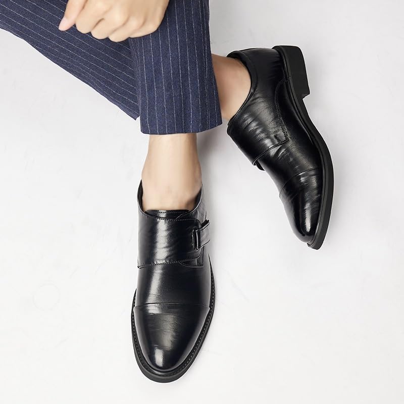 Men's Monk Formal Oxford Shoes Party Anti-Slip Non Slip Shoe Slip-on Evening Faux Leather Breathable2