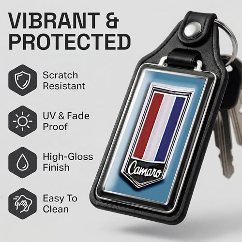 Image of Brotherhood Car Key Chain for Camaro - Classic Models Keychain for Men and Women Gift Key Ring - -