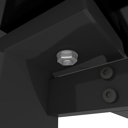 Miniatura 7 de IANIYA Juego de mesa de comedor de vidrio templado de 5 piezas, juego de mesa de cocina con mesa transparente y 4 sillas negras (juego 5 color