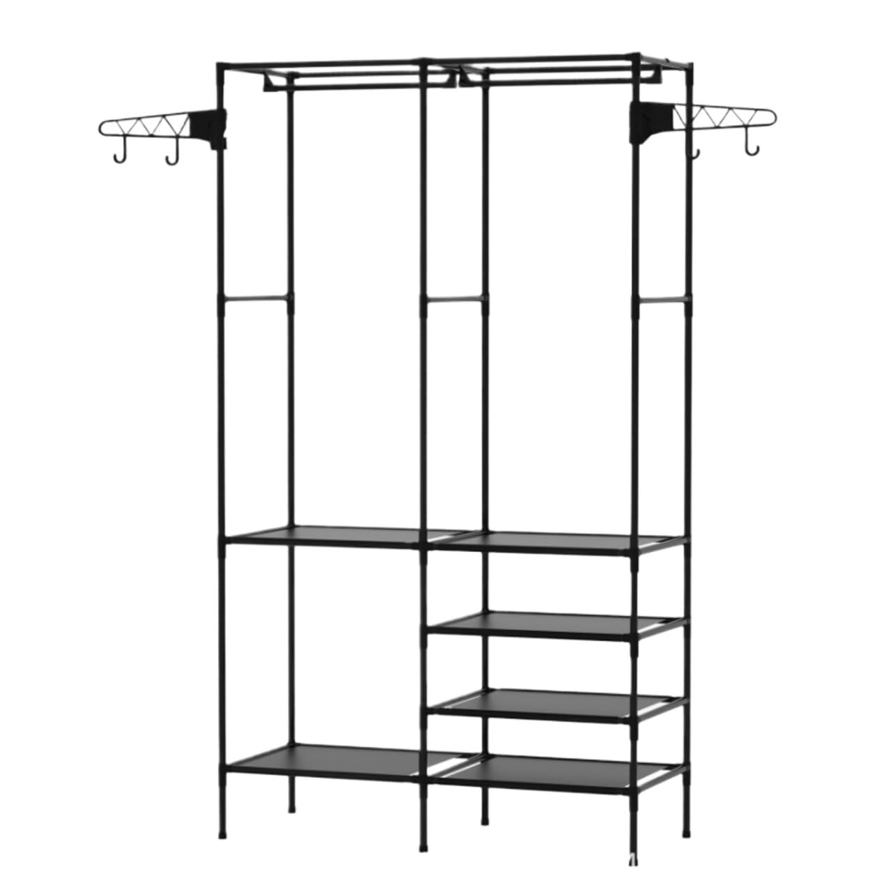 Wardrobe Closet Schrank Einfache Schränke for Aufhängen Von Kleidung Mit Hängestangen Und Lagerregalen for Den Haushalt Closet Aufbewahrungsschrank
