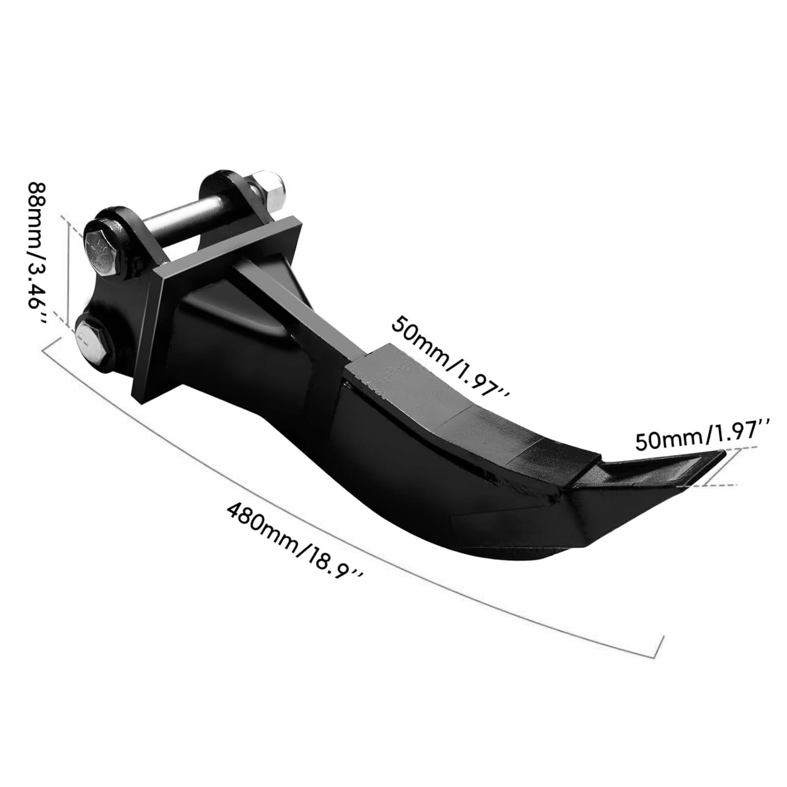 Accesorio para desgarrador de mini excavadora, aleación de acero resistente para suelo, roca, paisajismo, construcción, plantación de árboles y excavación