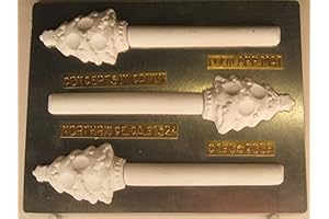 Christmas Tree Pretzel Rods with Cavities for Candies