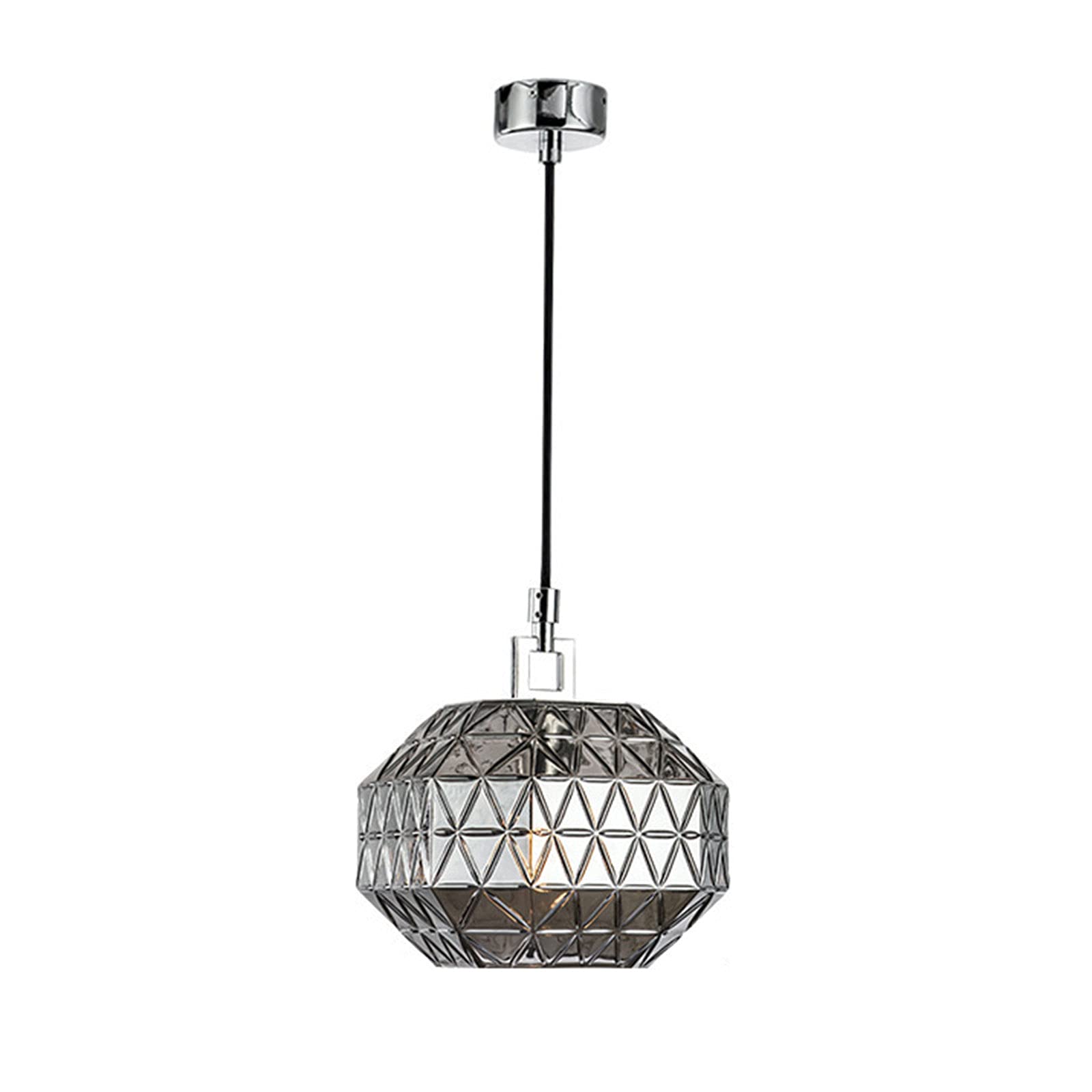 Lustre en verre gravé nordique de luxe pour illuminer une salle à manger élégante