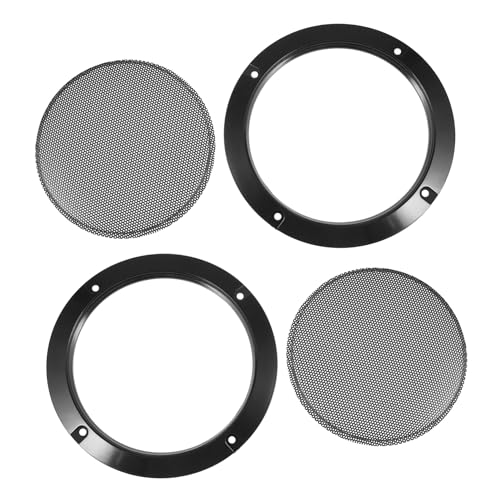 SMASOLO 2個 音響装飾網 衝撃防止保護ネット スピーカーおよびカースピーカー用シンプルサブウーファープロテクションメッシュ