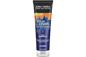 John Frieda Blue Crush Blue Shampoo for Brunettes: Banish Brassy Tones for Vibrant Hair