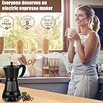XoTiq Espresso Machine, Coffee Pot Electric Coffe Maker 6 Cup, Capsule Coffee Pod Machine, Cold Hot Brewing Single-Serve Coffee Maker, Coffee Machine Electric Moka Maker, Hotel Kitchen Coffee Machine - Image 2