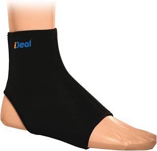 Ideal Produtos Ortopédicos, Tornozeleira NEO, Preto, Tamanho: G