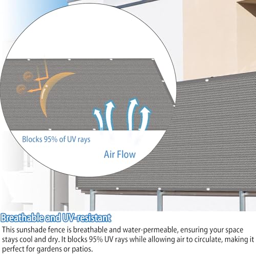 Voile d'ombrage perméable à l'eau évitant les poches de pluie en HDPE - 4