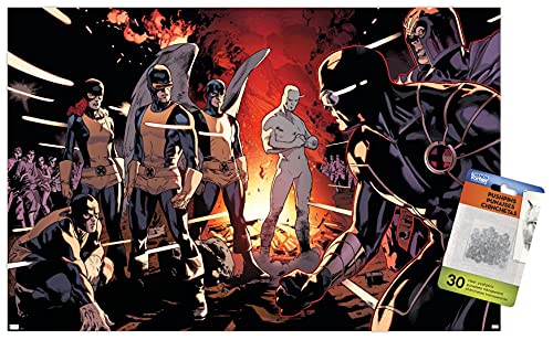 Póster de Marvel Comics clásico con pasadores para pared de habitación