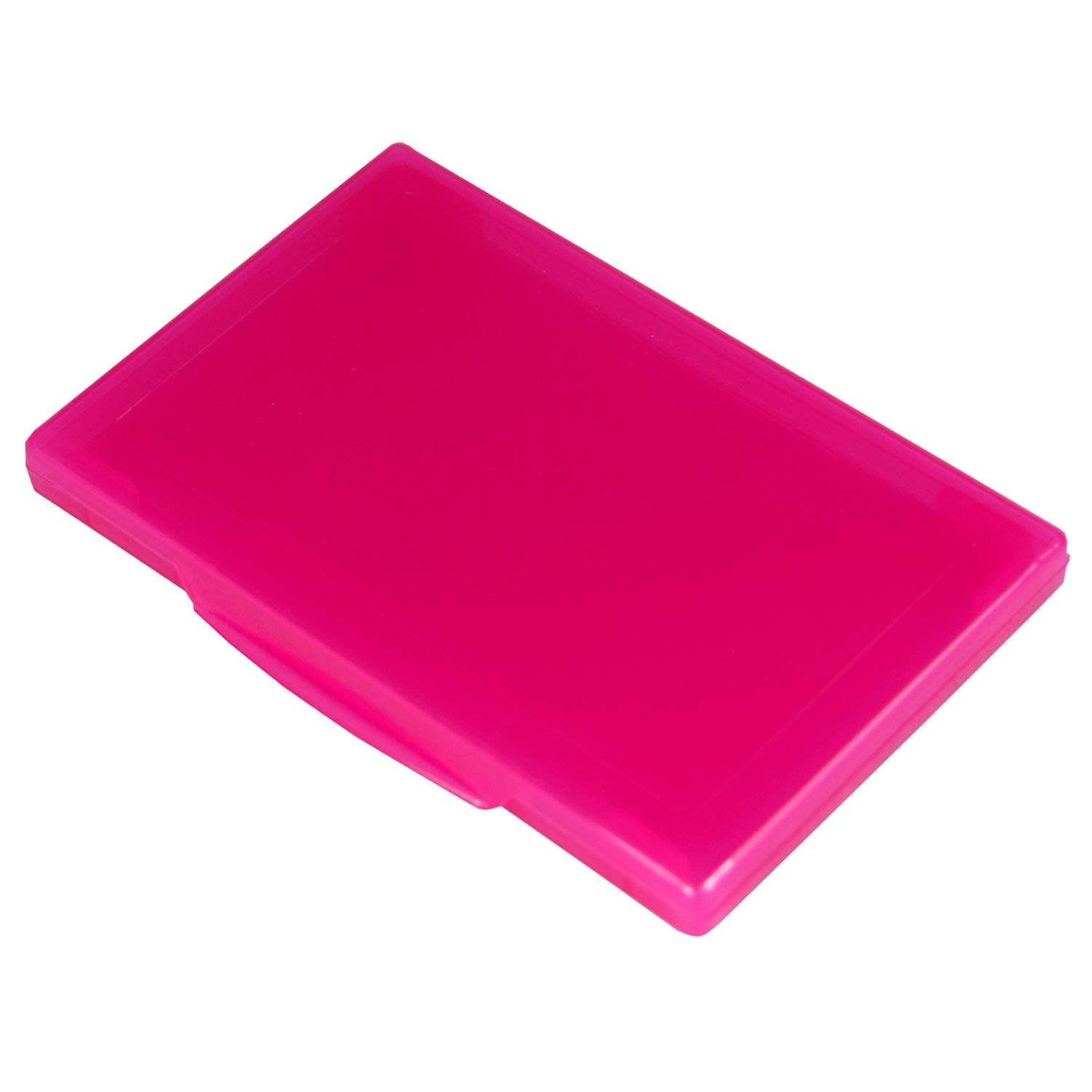 Weston Business Card Wallets - Plastic Pocket Design for 10-15 Cards (Pink, Pack of 50)