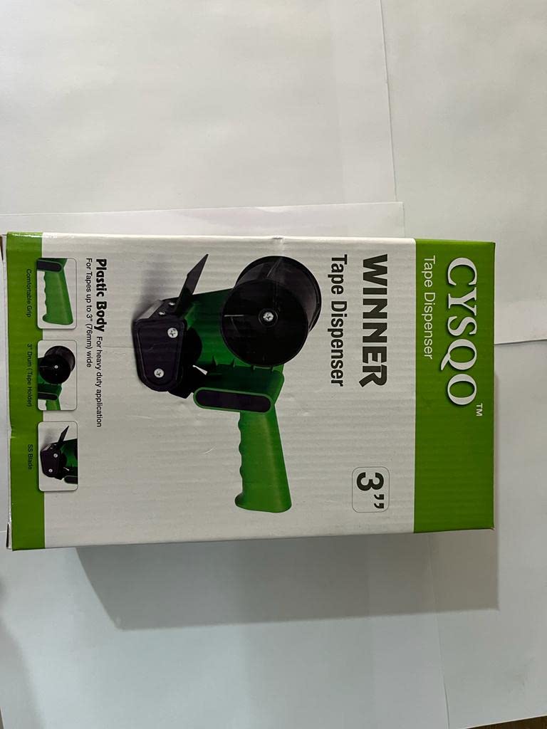 CYSQO Manual Tape Hand Operated 3 inch plastic Tape Dispenser model name winner_MM3 2