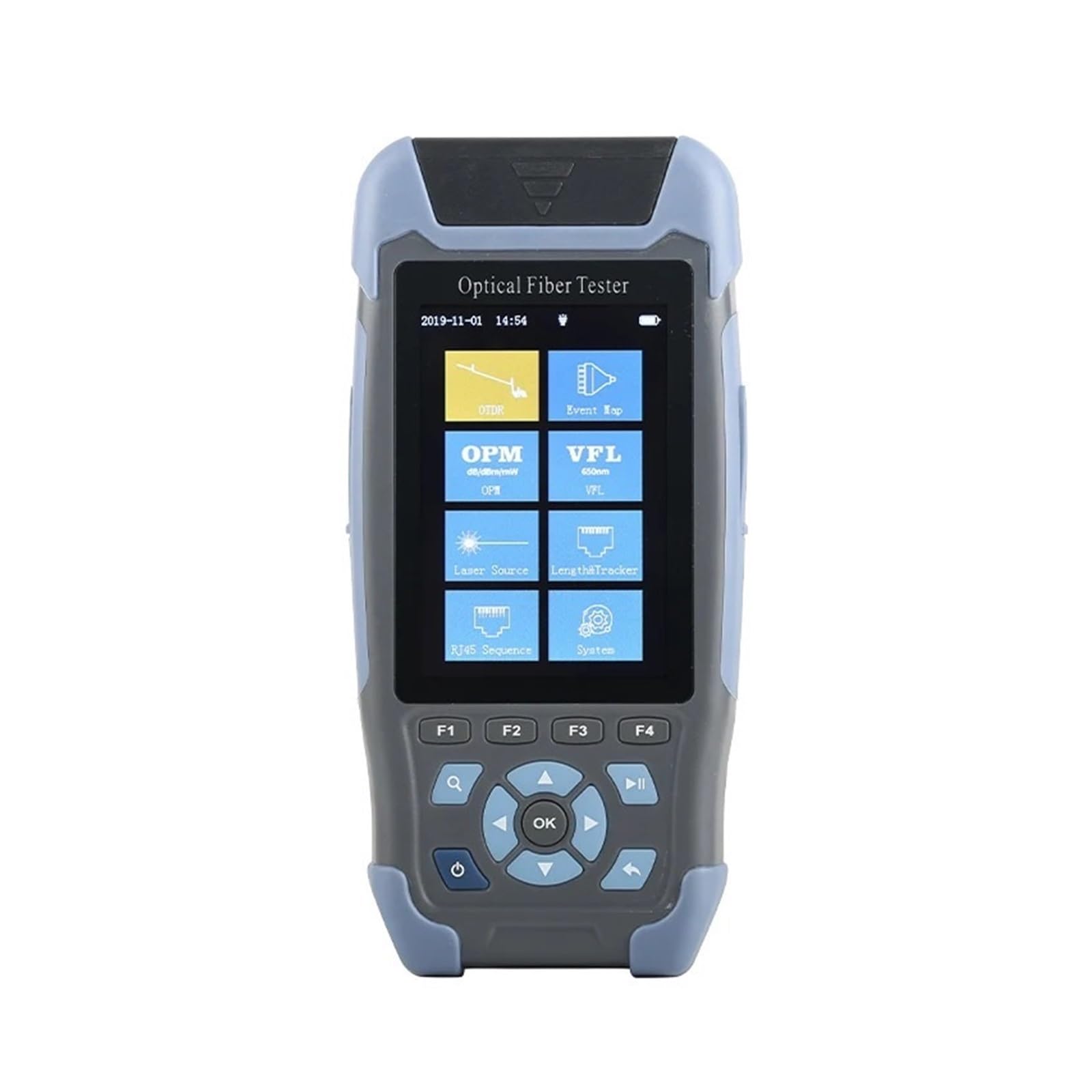 Fiber Tester, MINI OTDR Fiber Optic Reflectometer with 9 Functions VFL OLS OPM Event Map Cable Ethernet Fiber Cable Tester Otdr Multi Language(NK3200D)