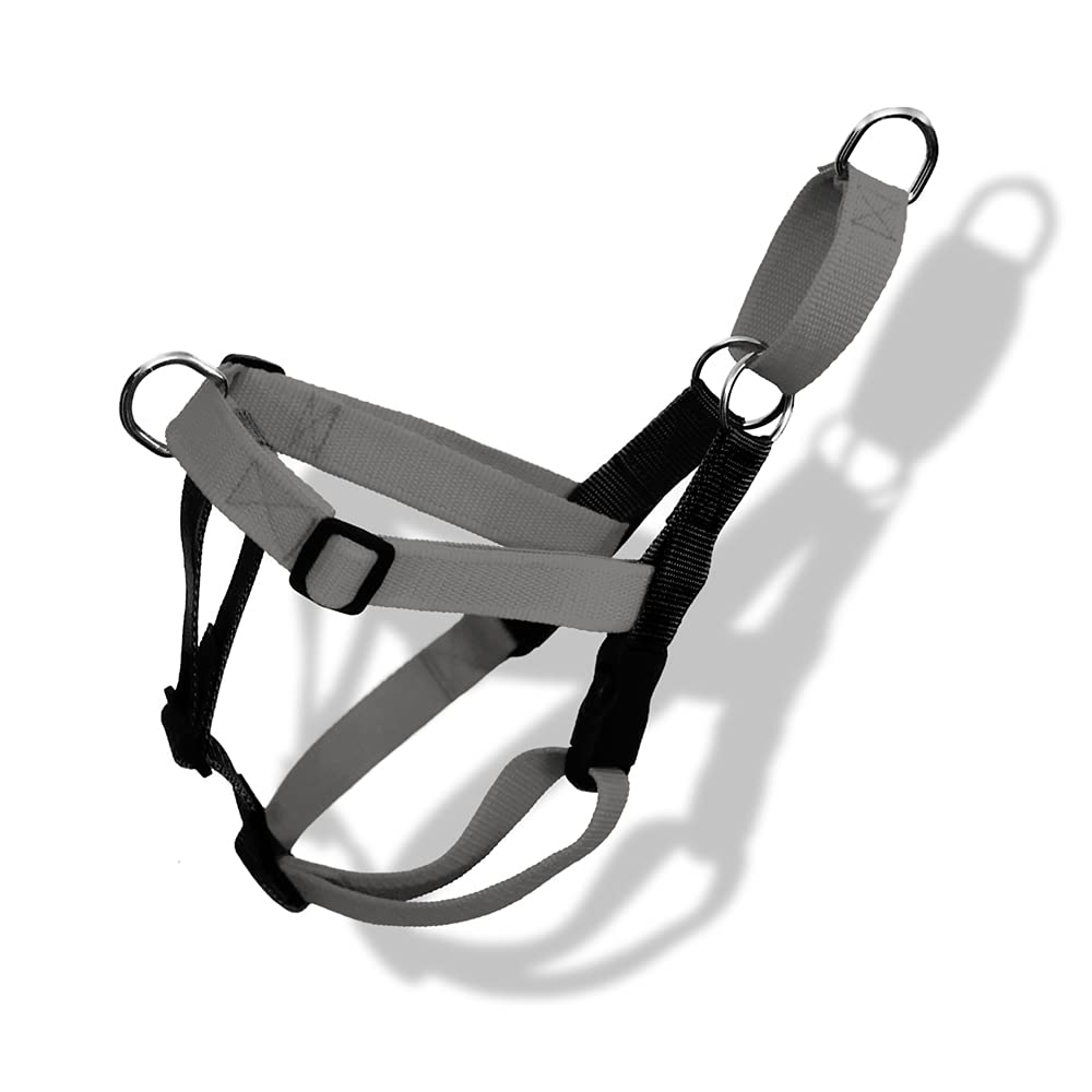 That Dog In Tuxedo No Pull Dog Harness with Dual Attachment and Adjustable Dual Leash -Deep Black/Ash Grey (Size XL) (B07MLJMCTY) Amazon Price History, Amazon Price Tracker
