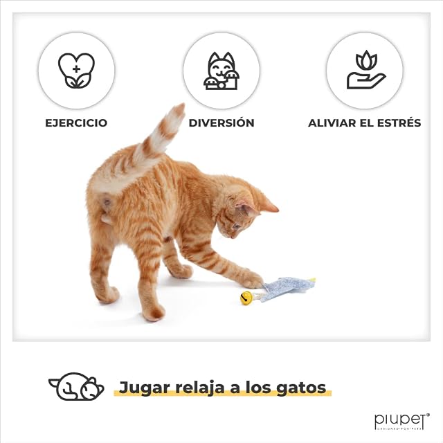 Foto 4 de 6 de PiuPet Set de 4 Juguetes para Gatos con Catnip - Hierba Gatera y Fieltro