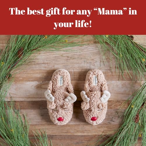 Dearfoams Matching Family Holiday Christmas Reindeer & Turkey Scuff4