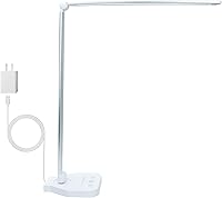 Vista 7 de Lámpara LED de escritorio, lámpara de mesa regulable, lámpara de lectura con puerto de carga USB, 5 modos de iluminación, control sensible, Negro