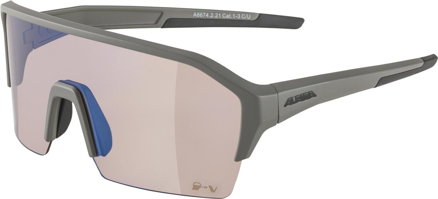 ALPINA Unisex - Dorośli, RAM HR Q-LITE V Okulary sportowe