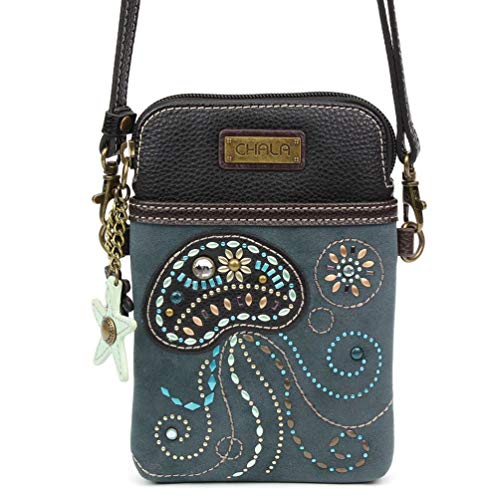 Chala Dazzled Jellyfish Cellphone Crossbody Handbag2