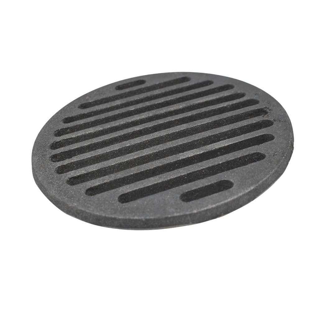 SEZAM Diámetro de 21 cm de diámetro, rejilla de hierro fundido, rejilla redonda, rejilla para cenizas, rejilla de hierro fundido de diferentes diámetros, rejilla para chimenea, rejilla para estufa,