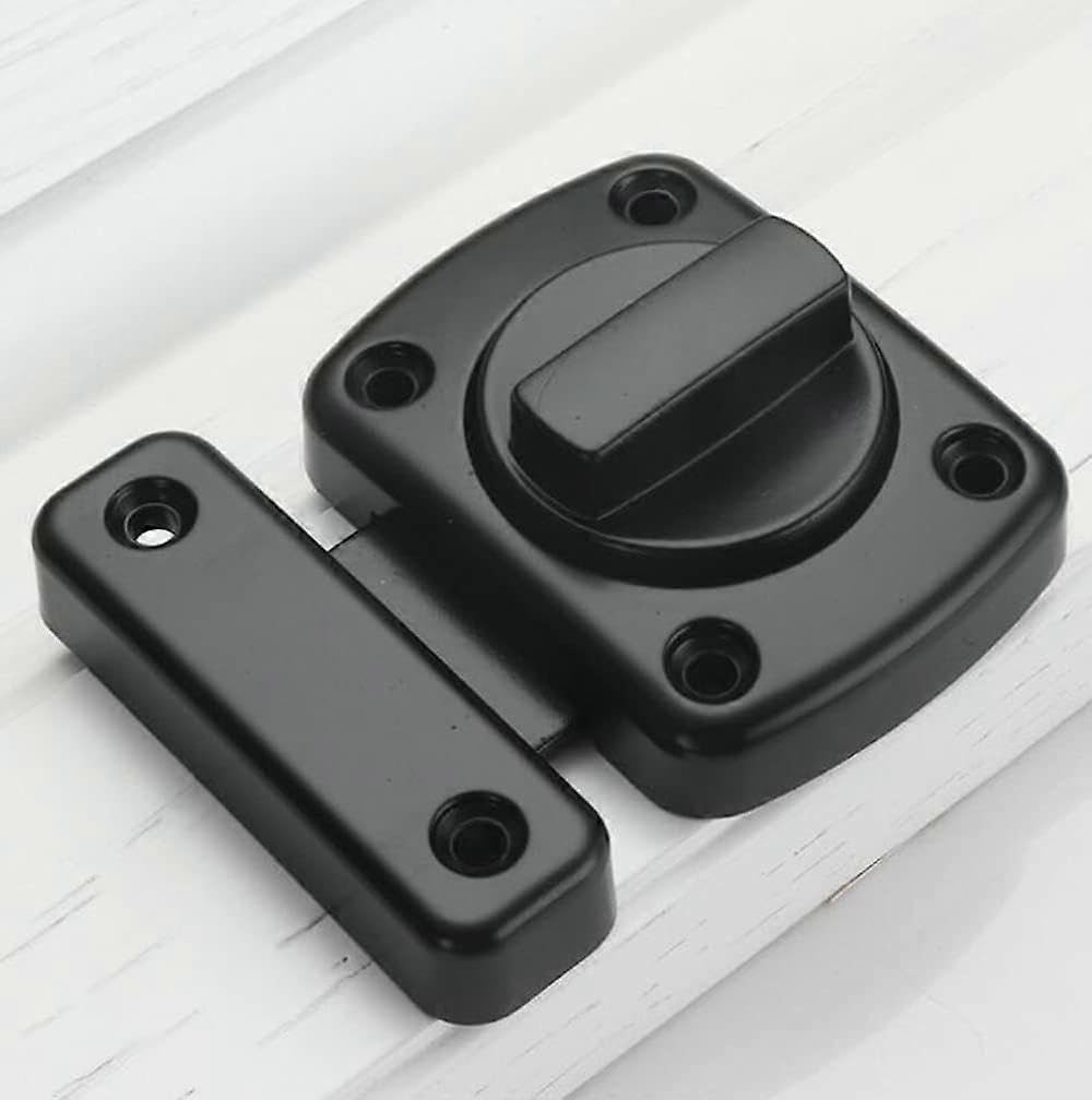 Joyhappst Image Color Sliding Bar Lock Barn Door Latch Buckle Hook Eye Wooden Ture Door Latch Boat Window Lock Black