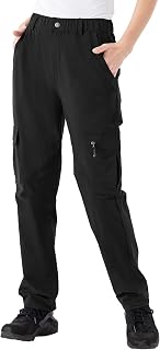 Women's Hiking Cargo Pants Lightweight Stretch Water Resistant Quick Dry UPF 50+ Work Travel Pants with Pockets