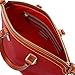 Dooney & Bourke Satchel Handbags for Women, Domed Leather Satchel Bag with Top Handles and Removable Crossbody Strap - Red