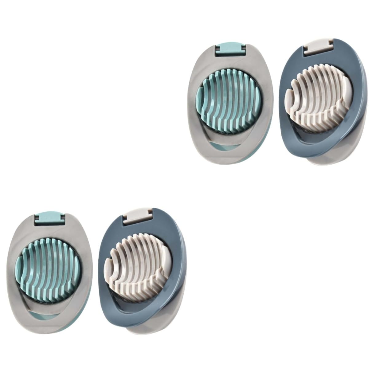 Ciieeo 2sets Professional Egg Slicer Kitchen Egg Cutter Separator Divider Grey 2pcs*2