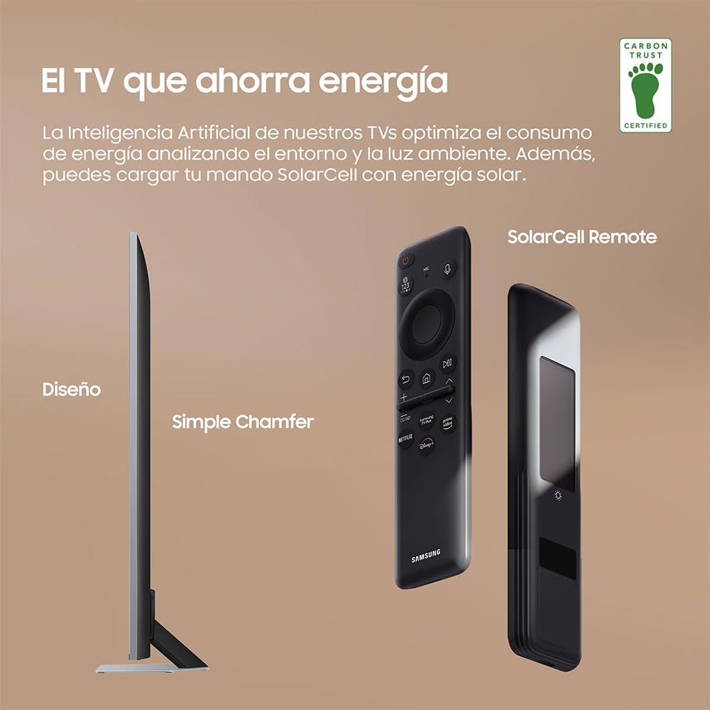 Samsung TV QLED 4K 2024 55Q80D Smart TV de 55" avec Image et Son améliorés, Meilleur Contrôle des Couleurs avec Full Array, Le Meilleur Smart TV et Écoutez Tous Les Haut-parleurs avec Q-Symphony