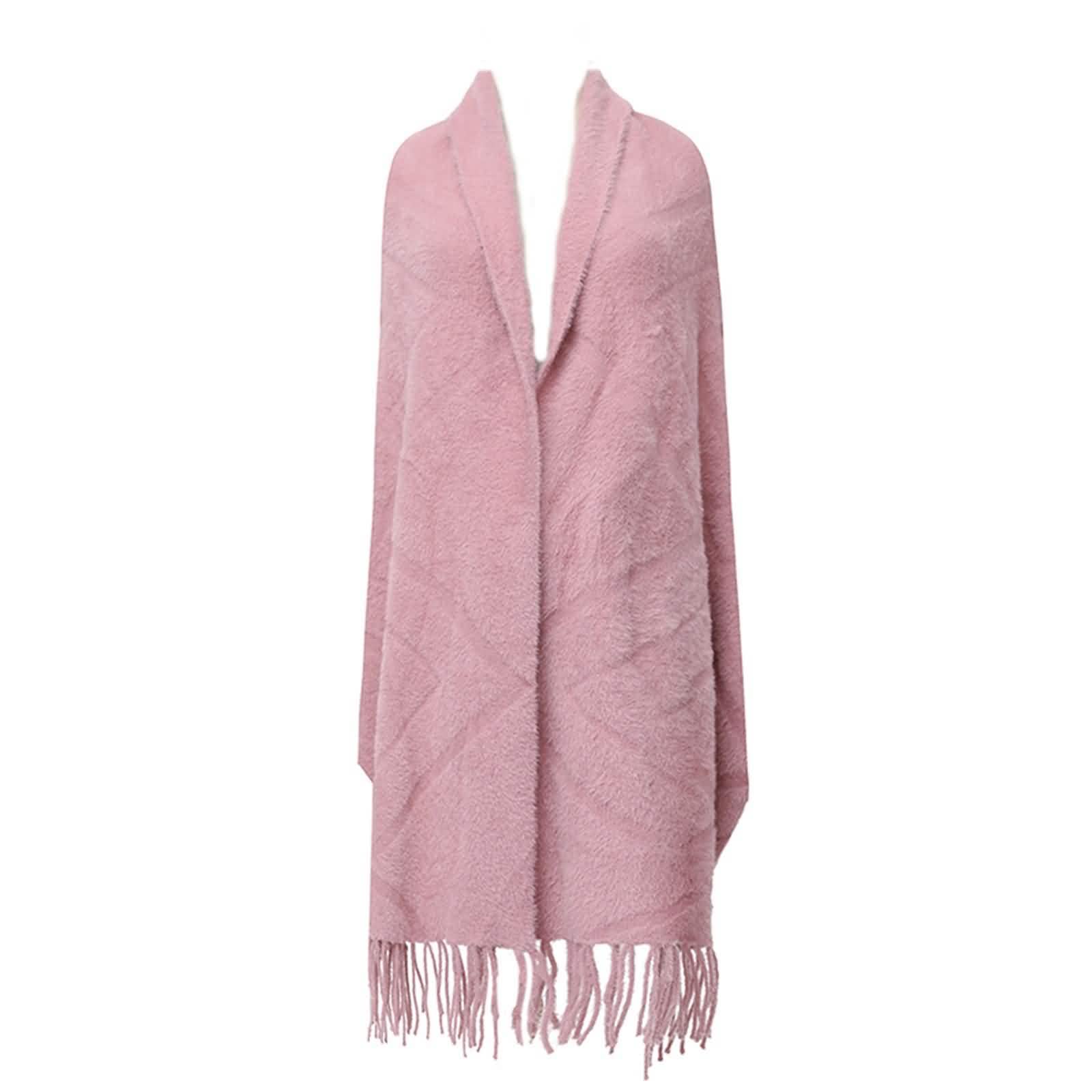 Capa de chal, bufanda de invierno para mujer, mezcla de algodón, jacquard, reversible, chal cálido, accesorios de regalo