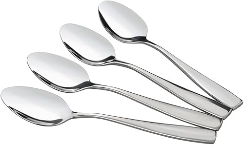 hommp Vajilla de acero inoxidable Cucharillas Cucharas de postre