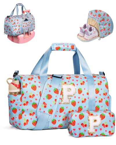 Elilier Tween Girls Gifts Trendy Stuff, Initial Duffle Bag, Letter P