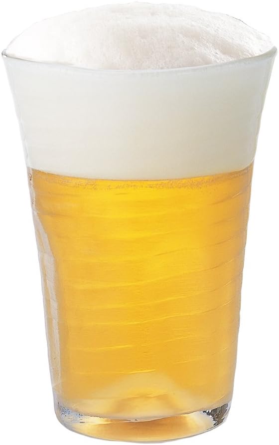 東洋佐々木ガラス Toyo Sasaki Glass P-52013-302 Beer Glass, Clear, 11.8 fl oz (350 ml), Foaming Glass Mountain, Made in Japan