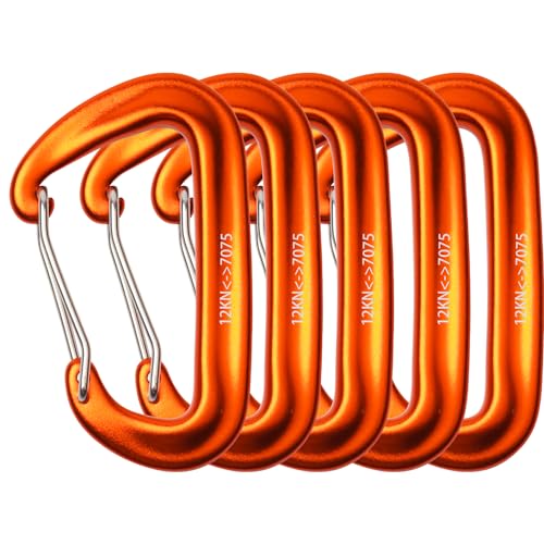 6 Stück Mini Karabinerhaken Alu - Schraubverschluss Für Schlüssel & Rucksack