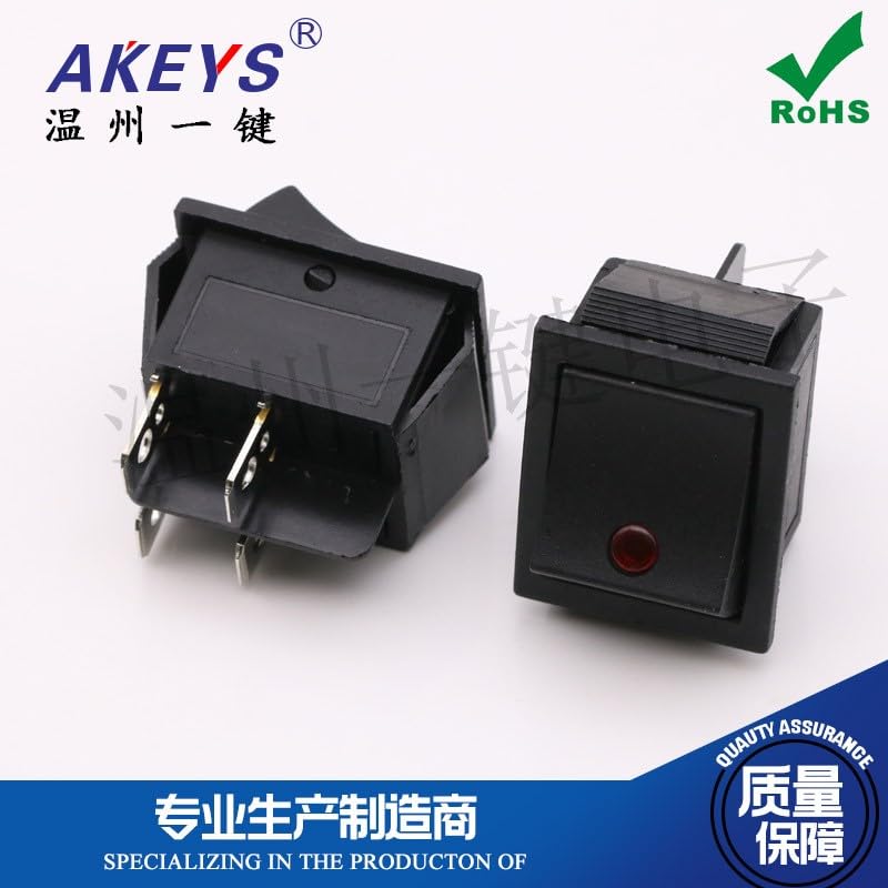 Wiring Connecting Terminals - Rocker Switch - (Color: KCD4-201)