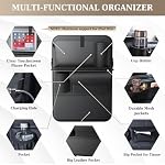 Coverado Car Backseat Organizer(2 Packs) with Tablet Tray, Nappa Leather Organizer for Car Seat Back, Waterproof Car Seat Organizer with Touch Screen, Seat Protector Kick Mats for Kids - Image 4