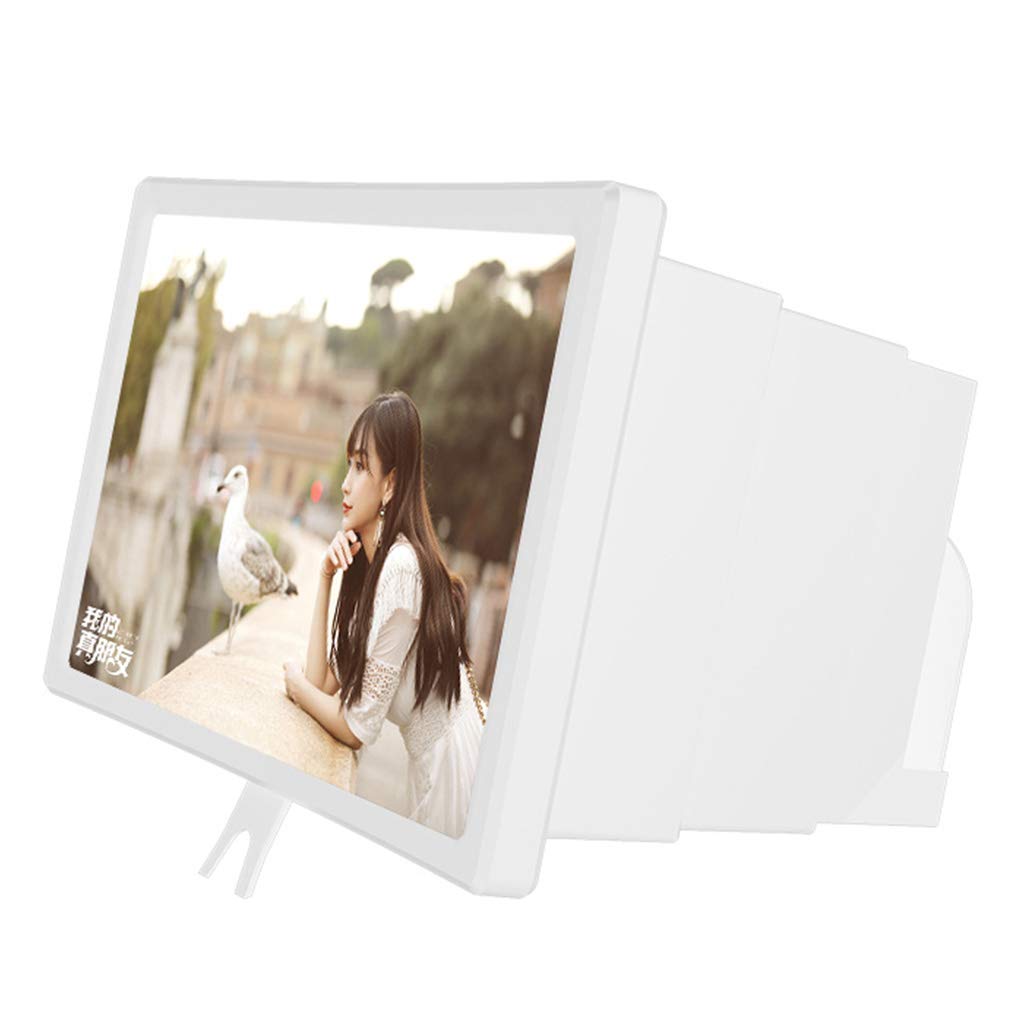 Jojnsha W 12 Inch Movie Amplifying Projector Stand Bracket Screen Video Magnifier Folding Base High Definition Screen Magnifier For Cell Phone