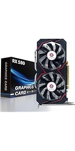 Amazon.com: AMD RX 580 8GB Graphics Card, 2048SP 1284MHz GDDR5