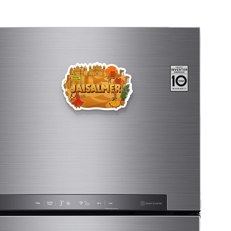 Image of Jaisalmer Fridge Magnets, Glossy Finish, Stylish Magnet for Fridge, Wardrobe & Metal Surfaces