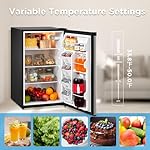 Midea MERM33S1AST 3.3 Cubic Feet Compact Refrigerator, Silver - Image 3