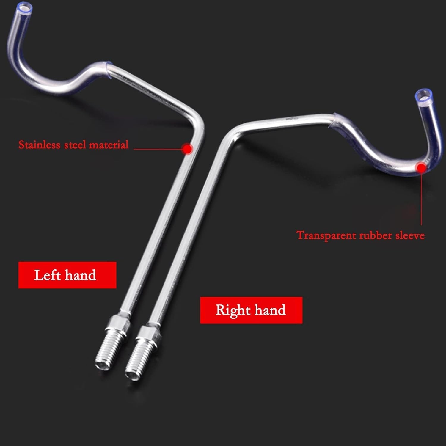Fishing Rod Holder Fishing Rod Left/Right Hand Bracket Head Turret Frame Rod Stainless Steel Corner Bracket Head Rear Hanging Fishing Accessories Rod Holder