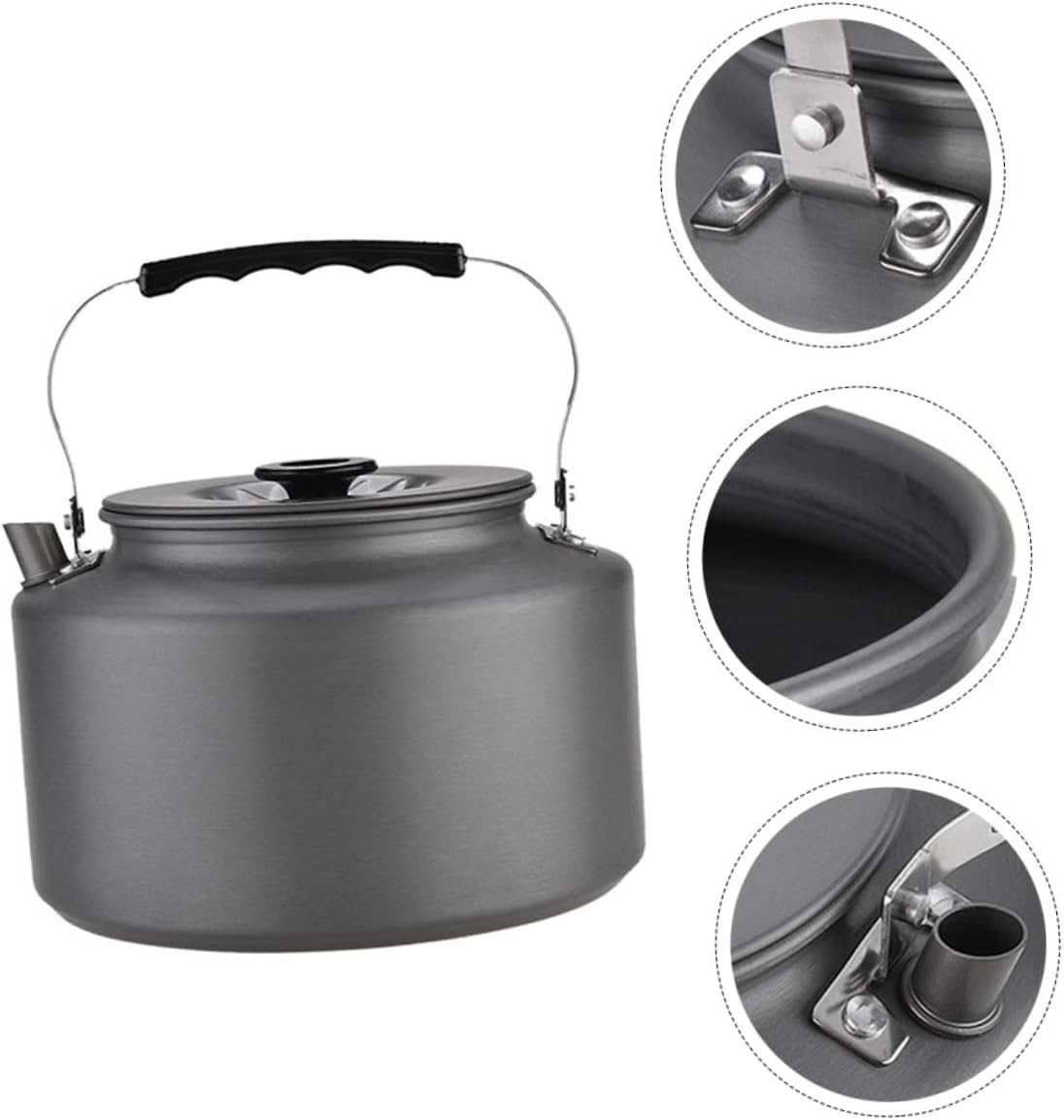 Portable Tea Kettle for Camping Outdoor Boiling Pot Gooseneck Spout Compact Design for Easy Travel