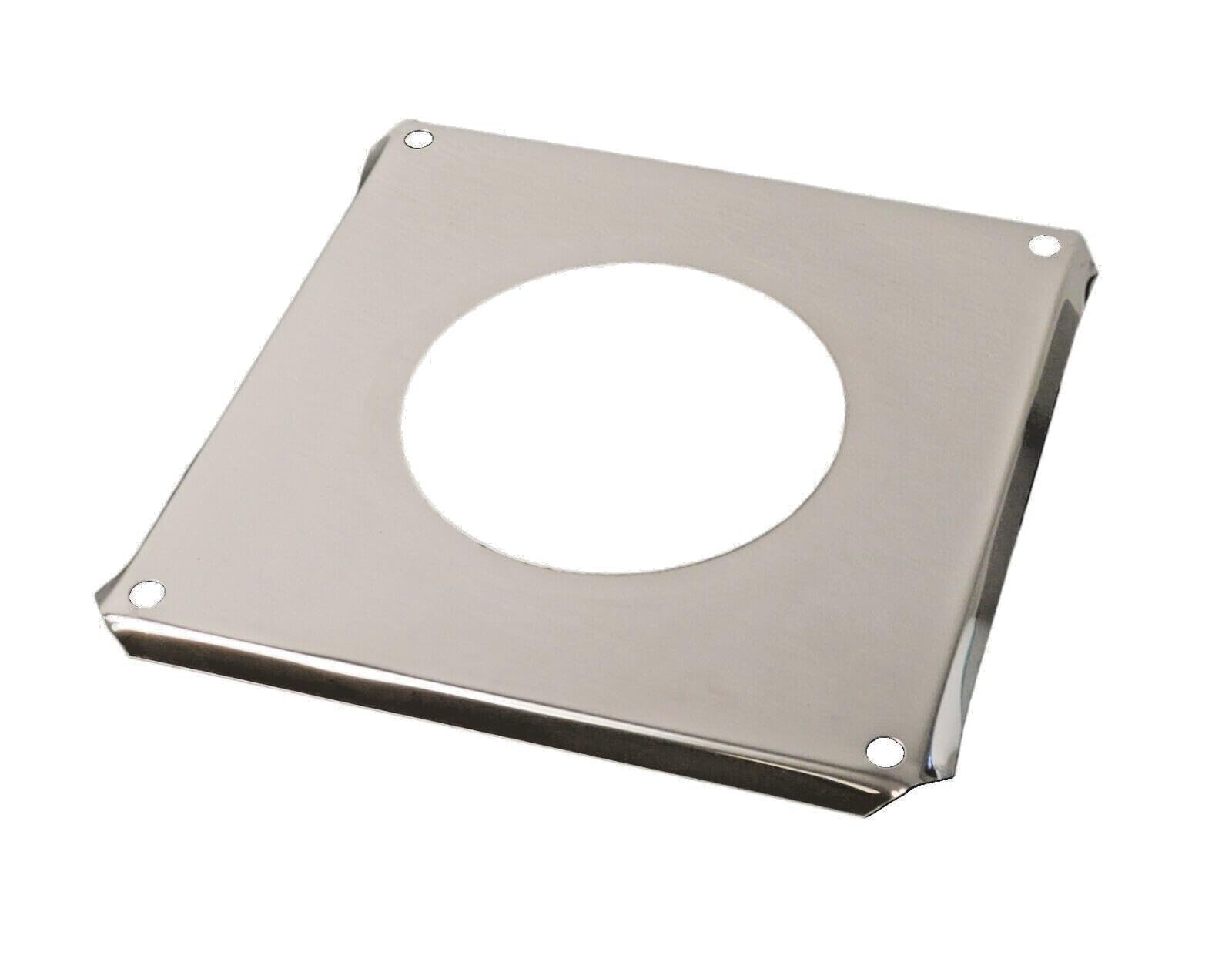 Square Chimney Top Plate, Stainless Steel Storm Collar, Wall Plate Register Palate for Stove Pipe, Flue Liner Heating Equipment (120mm)