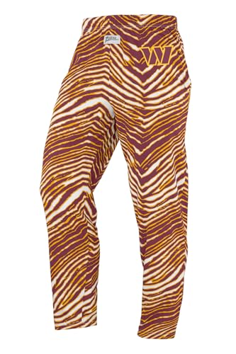 Washington Commanders Maroon/Gold Zebra Pant Left Hip Logo MD