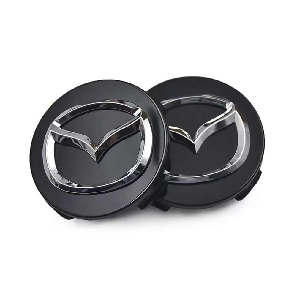 Set Van 4 Naafdoppen ,Voor Mazda CX-5 2017-2023 Wielnaafdoppen, ABS Naafdoppen, Wielnaafdoppen, Velgdoppen, Naafdoppen, Velgdoppen, Wielnaafdoppen,Silver