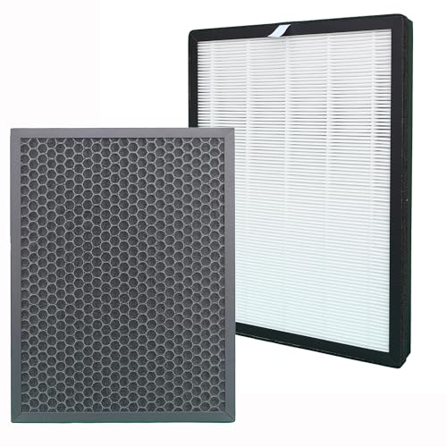 LRFDRESS PU3080 XD6231 Filtro purificador de aire para Rowenta Pure Air Genius PU3080 PU3080U0 PU3080F0 Purificador de Aire Reemplazo 2 en 1 Combinado HEPA y Filtro de Carbón Activo ✅