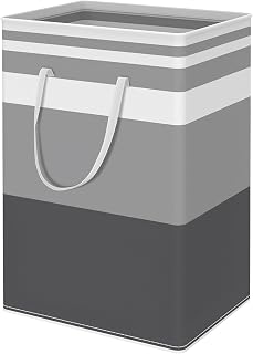Keyohome 75L Large Laundry Basket Bag,Collapsible Laundry Baskets-Waterproof,Washing Baskets for Laundry,Laundry Basket with Handle for Clothes Toys in The Dorm and Family (1 Pcs Stripes)